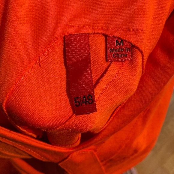 5/48 Fun Orange Cocktail Dress from Saks. Size M. - Picture 3 of 6